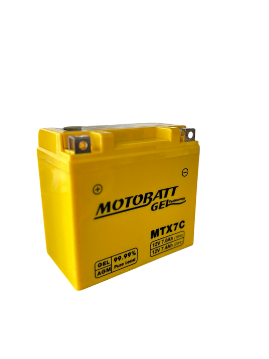 Batería Motobatt MTX7C 12V – Tecnología GEL Sellada y Libre de Mantenimiento