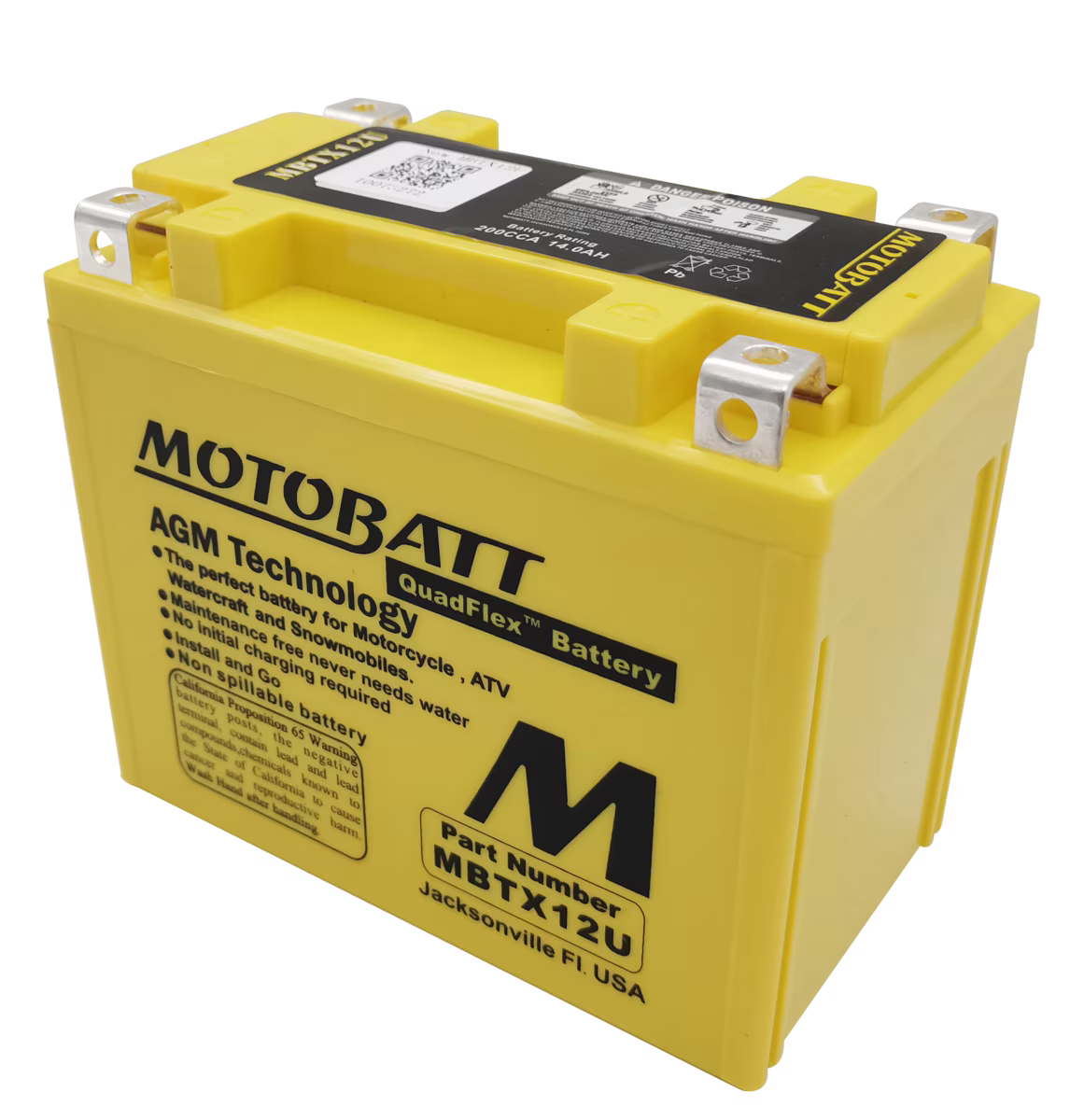 Batería Motobatt MBTX12U AGM