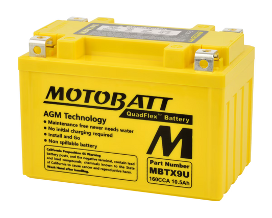 Batería Motobatt MBTX9U AGM