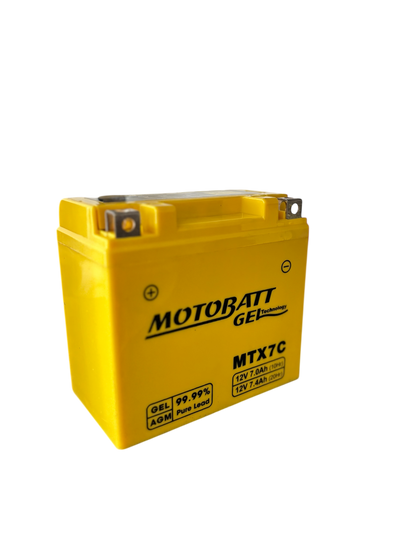 Batería Motobatt MTX7C 12V – Tecnología GEL Sellada y Libre de Mantenimiento